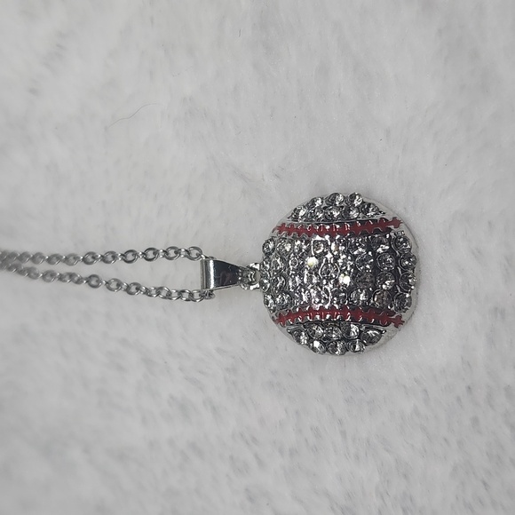⚾️ Baseball ⚾️ Rhinestone necklace - Picture 3 of 5